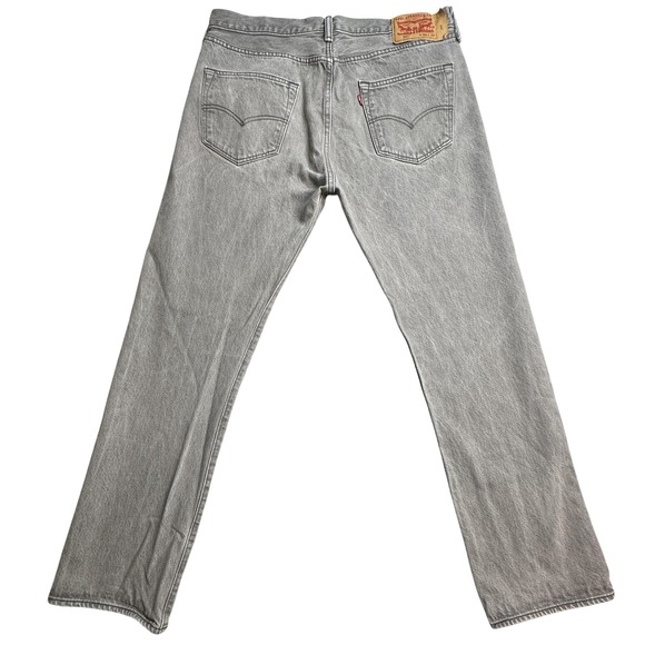 Levi's Other - Levis 501 Jeans Mens 36x32 (34x30) Gray Straight Leg Button Fly Cotton Denim